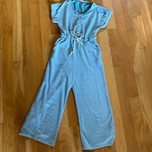 Roolee light blue cotton jumpsuit